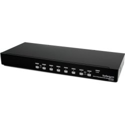 StarTech.com Conmutador Switch KVM 8 Puertos de Vͭdeo DVI USB 2.0 USB B - 1U Rack Estante Negro [foto 1 de 2]