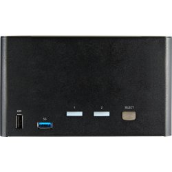 StarTech.com Switch Conmutador KVM de 2 Puertos DisplayPort 1.2 para 4 Monitores - DP HDR UHD 4K de 60Hz - Hub Ladrón de 2 Puertos USB 3.0 (5Gbps) - [foto 1 de 2]
