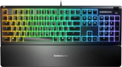 Steelseries APEX 3 teclado Juego USB QWERTY Portugu&eacute;s Negro