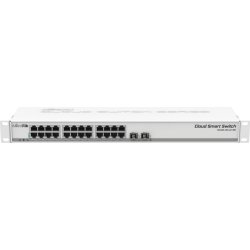 SWITCH MIKROTIK 24 PTOS GIGABIT 2 PTOS SFP BLANCO CSS326-24G-2S+RM