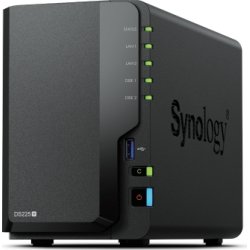 Synology DS225+ 2 Bay NAS Escritorio Intel&reg; Celeron&reg; J4125 2 GB DDR4 Synology DSM Negro