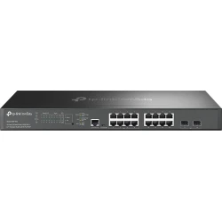 TP-Link Omada SG3218XP-M2 switch Gestionado L2+ 2.5G Ethernet (100/1000/2500) Energͭa sobre Ethernet (PoE) 1U Negro [foto 1 de 2]