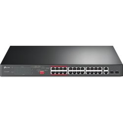 TP-LINK Switch fast Ethernet (10/100) Energ&Iacute;­a sobre Ethernet (POE) 1U Gris