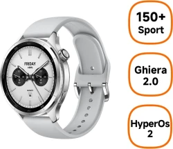 Xiaomi S4 3,63 cm (1.43``) AMOLED Digital 466 x 466 Pixeles Pantalla t&aacute;ctil Plata