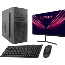 Zone Evil Core Work Intel Core i3 14100/16GB/1TB SSD Nvme Negro + Monitor 24 Teclado y ratón [foto 1 de 2]