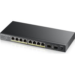 Zyxel GS1100-10HP v2 No administrado Gigabit Ethernet (10/100/1000) Energͭa sobre Ethernet (PoE) Negro [foto 1 de 2]