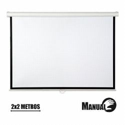 PANTALLA PROYECCION MANUAL 2 X 2MTR CROMAD