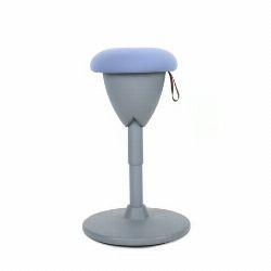 TABURETE MULTIUSOS BALANCIN DESIGN AZUL CLARO CROMAD [foto 1 de 5]