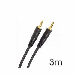 CABLE STEREO MINI JACK 3.5 M/M AUDIO 3M CROMAD