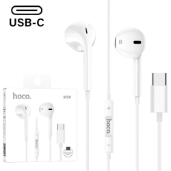 Hoco M101 Auricular USB-C con Micr&oacute;fono Blanco