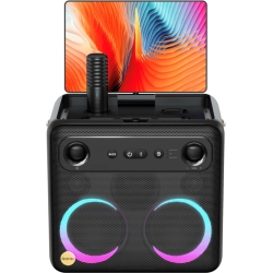 Ikarao Break X2 Altavoz Karaoke Recargable con Pantalla 10.1`` 600W y 2 Micros