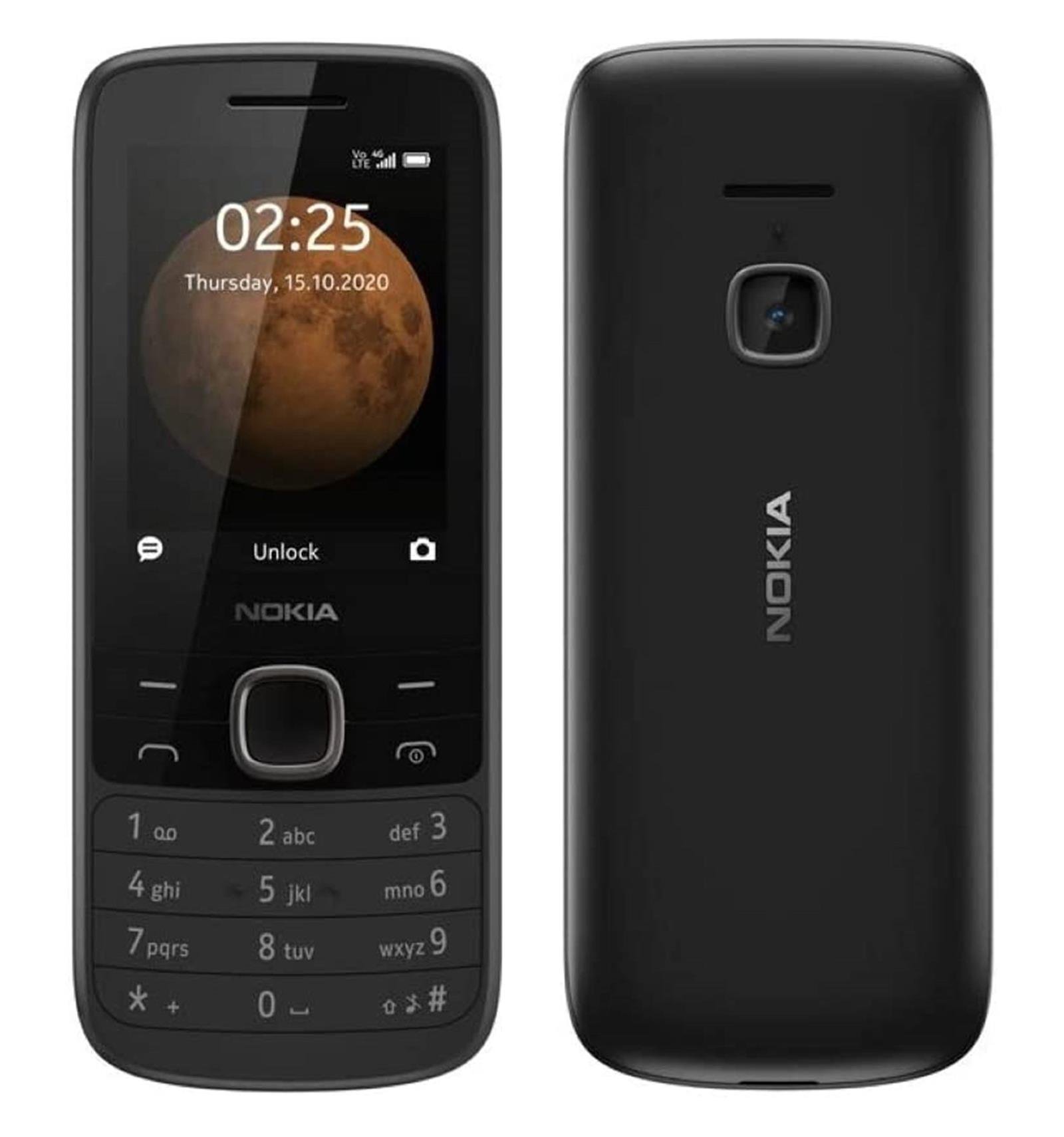 azufre Motel Navidad Nokia 225 4G 2.4`` Radio FM Cámara Negro
