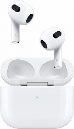Apple Auriculares intrauditivo AirPods Tercera generacion con microfono y estuche de carga lightning Bluetooth Blanco [foto 1 de 6]
