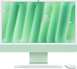 Apple iMac 24`` Retina 4.5K Chip M4 con CPU de 8 nucleos 16GB de memoria unificada 256GB SSD GPU de 8 nucleos dos puertos Thunderbolt/USB 4 Magic Keyboard verde