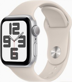 Apple Watch serie SE GPS Caja de aluminio Blanco Estrella de 40mm con Correa deportiva Blanco Estrella Talla S/M [foto 1 de 4]