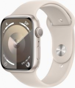 Apple watch series 9 gps caja de aluminio blanco estrella de 45mm con correa deportiva blanco estrella talla m/l [foto 1 de 5]