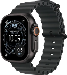 Apple watch ultra 3 gps + cellular caja titanio negro 49mm correa ocean color de correa negra