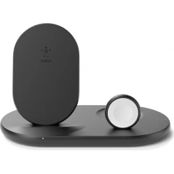 Belkin Cargador inalambrico Qi 7.5W 3 en 1 para Iphone Apple Watch y Airpods Negro [foto 1 de 9]
