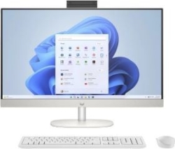 Hp pc all in one 27-cr0027ns 27`` ips fhd 1980x1080 amd ryzen 5 7520u hasta 4.3ghz 16gb ddr5 lp 5500 mhz (integrada) 512gb ssd m.2 nvme grafica integrada amd radeon 610m webcam 720 hd altavoces 2w wifi 6 ethernet bluetooth 5.3 usb-c 2xusb 3.2 2xusb 2.0 teclado y raton inalambrico windows 11 home 64 bit blanco nieve [foto 1 de 9]