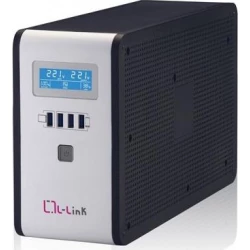 L-link UPS 2000VA 1200W Formato torre con 2 conectores schuko 4xIEC 4xUSB de carga Line interactive Display LCD RJ45