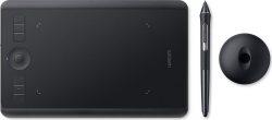 Wacom Tableta grafica Intuos Pro S con Bluetooth Tamao Area activa 160x100mm Tamao tableta 269x170x8mm Incluye Wacom Pen 2 con 6 puntas estandar y 4 de rotulador USB Negro [foto 1 de 6]