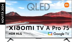 Xiaomi televisor 75`` qled uhd 4k ultra resolucion 3840x2160 smart tv google tv sintonizadores dvb-s2 dvb-c dvb-t2 3xhdmi ethernet wifi bluetooth 5.0 2xusb 2.0 dolby + dts soporte vesa 400x400mm